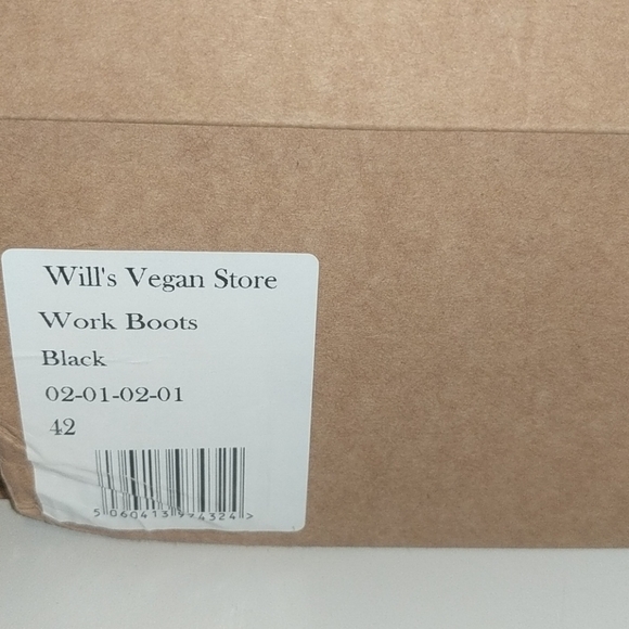 Men\'s Wills Vegan Store Black Work Boots